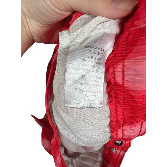 Psycho Bunny Mens XL Swim Trunks Red Geometric Print Lined Board Shorts Beach - Picture 13 of 13